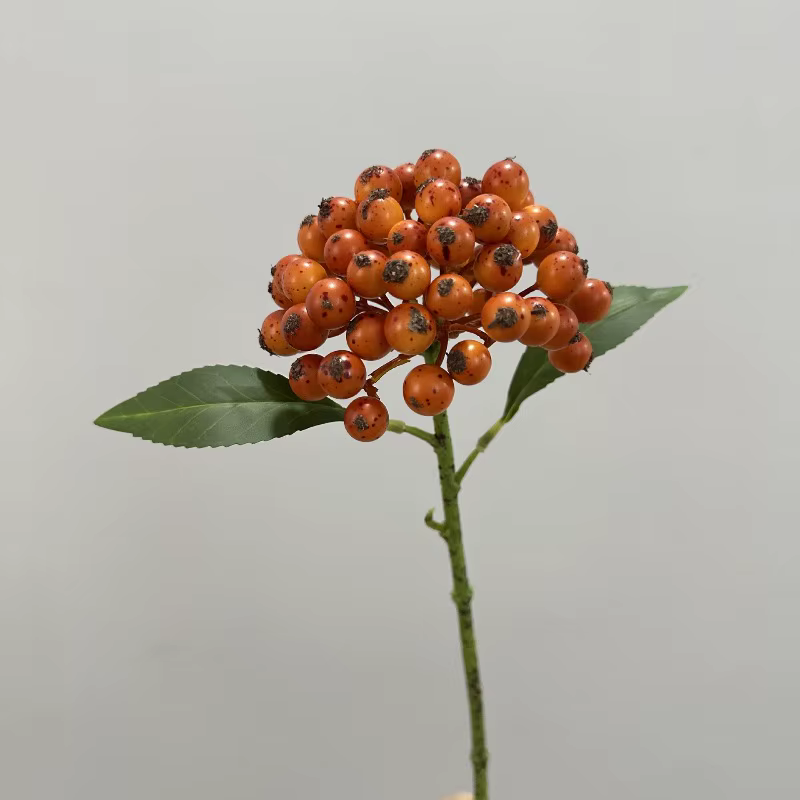 12 pièces de plantes artificielles en mousse, branches de baies de houx, fruits de la fortune, pour 