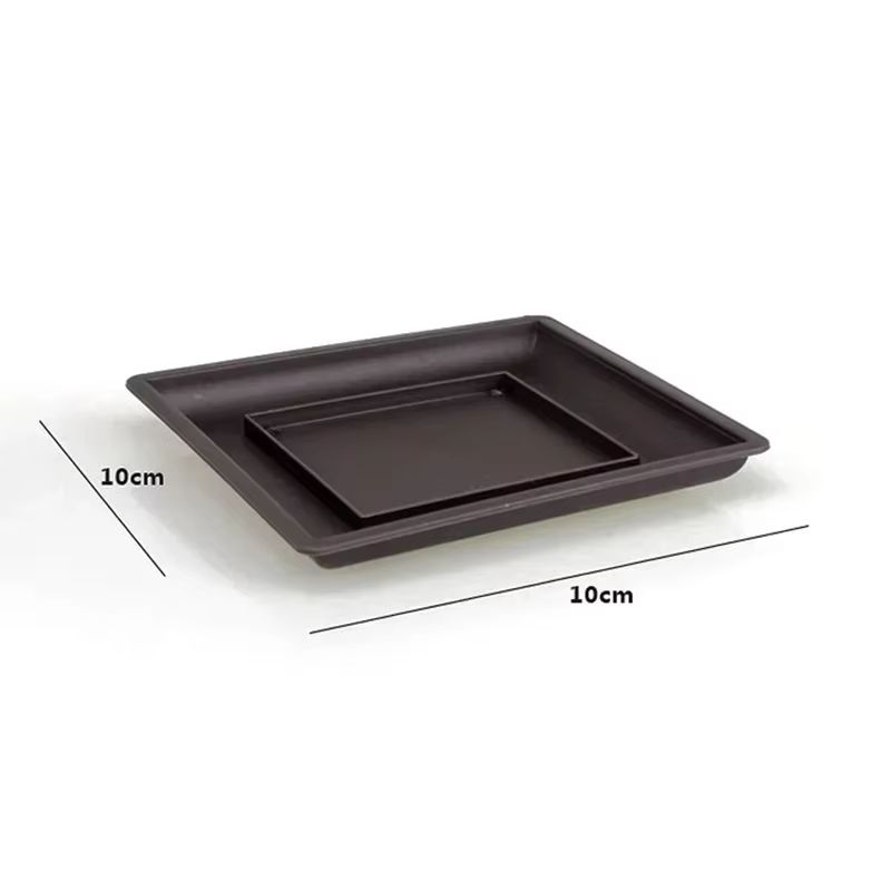 Pot de fleur carré en plastique pour balcon, bol de bonsaï, bassin de pépinière, jardinière en plast