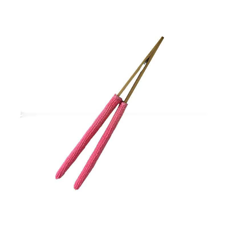 Pince de nettoyage de feuilles, brosse de nettoyage de plantes vertes à main, poignée en bambou, con