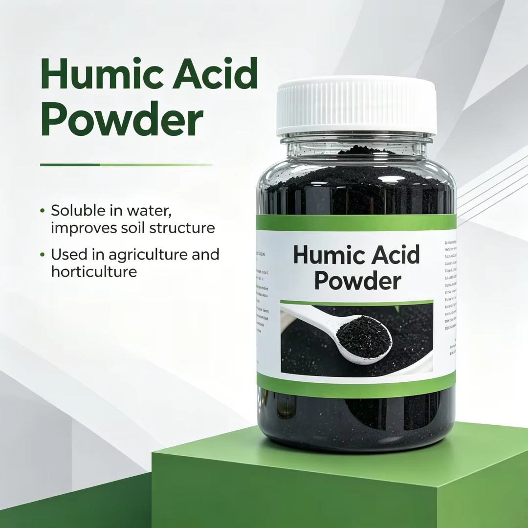 Poudre d'humate de sodium biologique, acide humique, engrais aux oligo-éléments pour plantes, en pot
