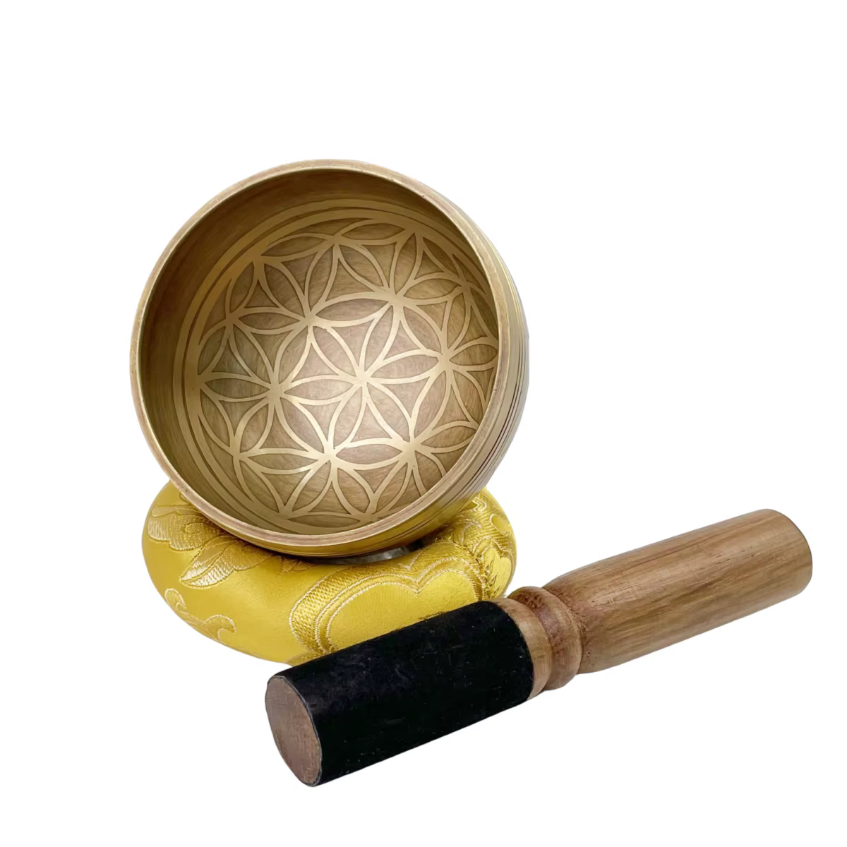 Miwayer Ensemble de bols chantants tibétains Fleur de vie Cadeau unique utile pour la méditation Yog