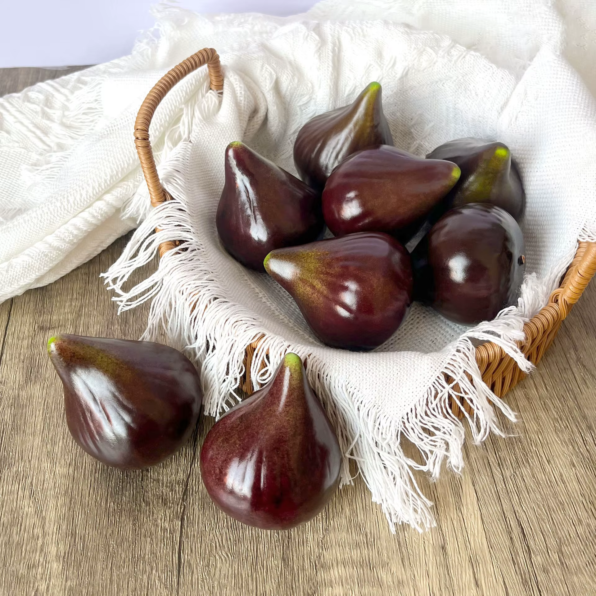 Figues artificielles, artisanat pur, présentoir de fruits et légumes, modèle d'accessoire de Pose, 8