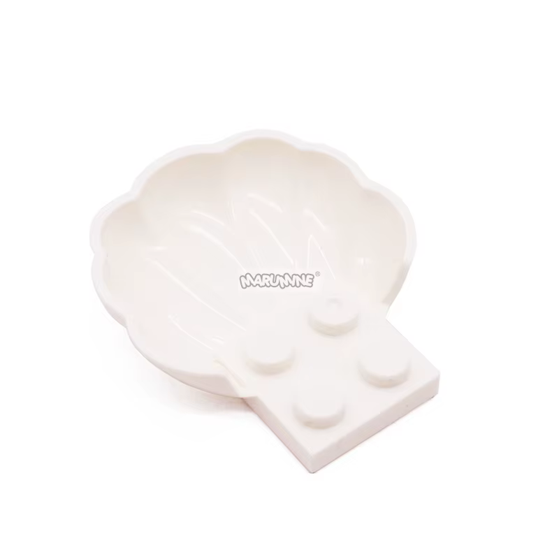 Marumine MOC – pièces de fleurs de palourde avec 4 goujons, blocs de construction, particules de pla