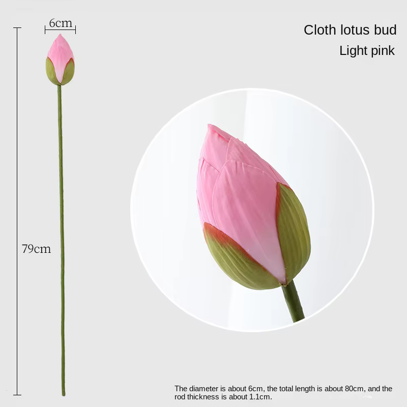 Feuille de fleur de Lotus artificielle 75cm, dosette de Lotus, décoration de maison, Vase de salon, 