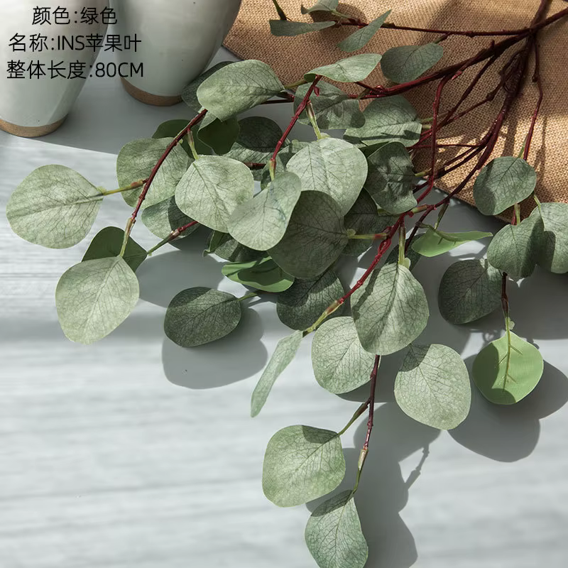 Feuilles d'eucalyptus vertes, plantes artificielles, décoration de jardin de mariage, maison, fausse