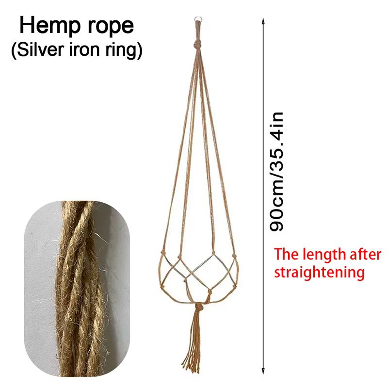 Pot de plantes suspendu, panier suspendu, Vases avec crochet, macramé créatif, jardinières pour susp