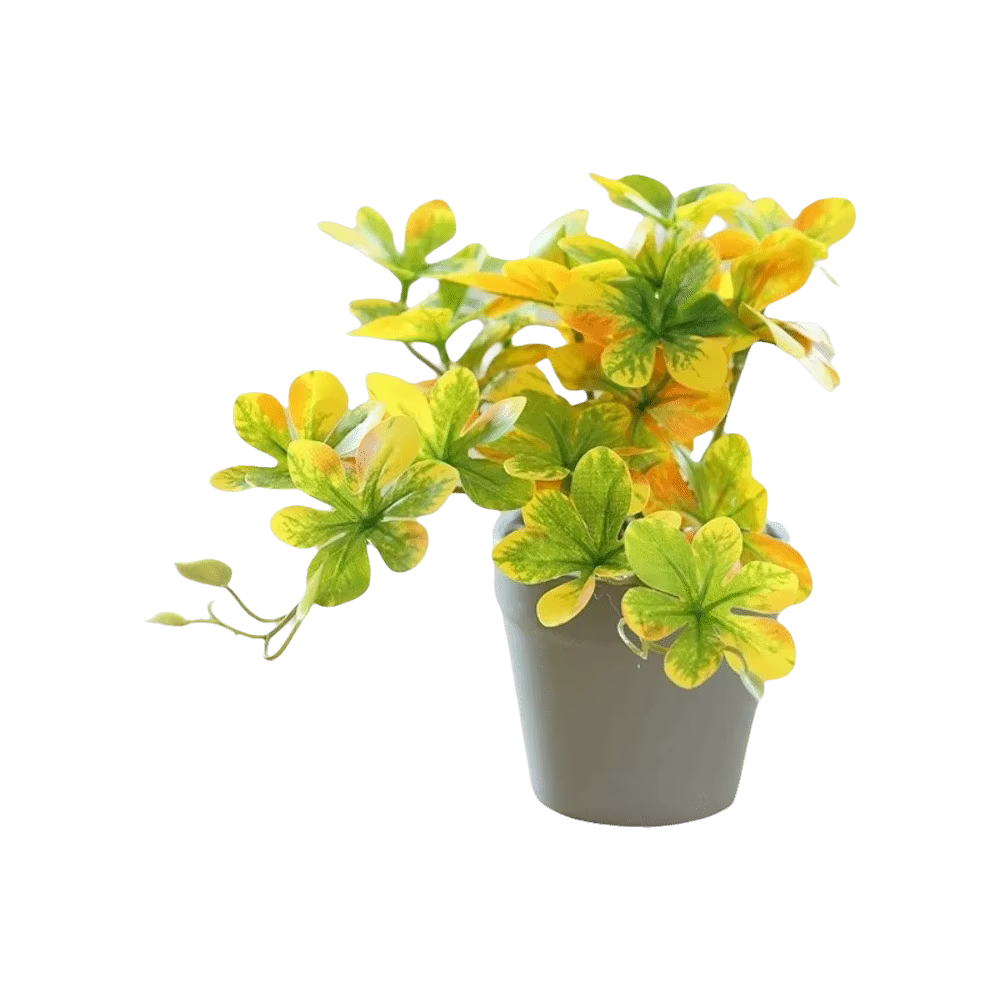 Bonsaï artificiel, plante artificielle avec pot, plante artificielle en pot, plante araignée artific