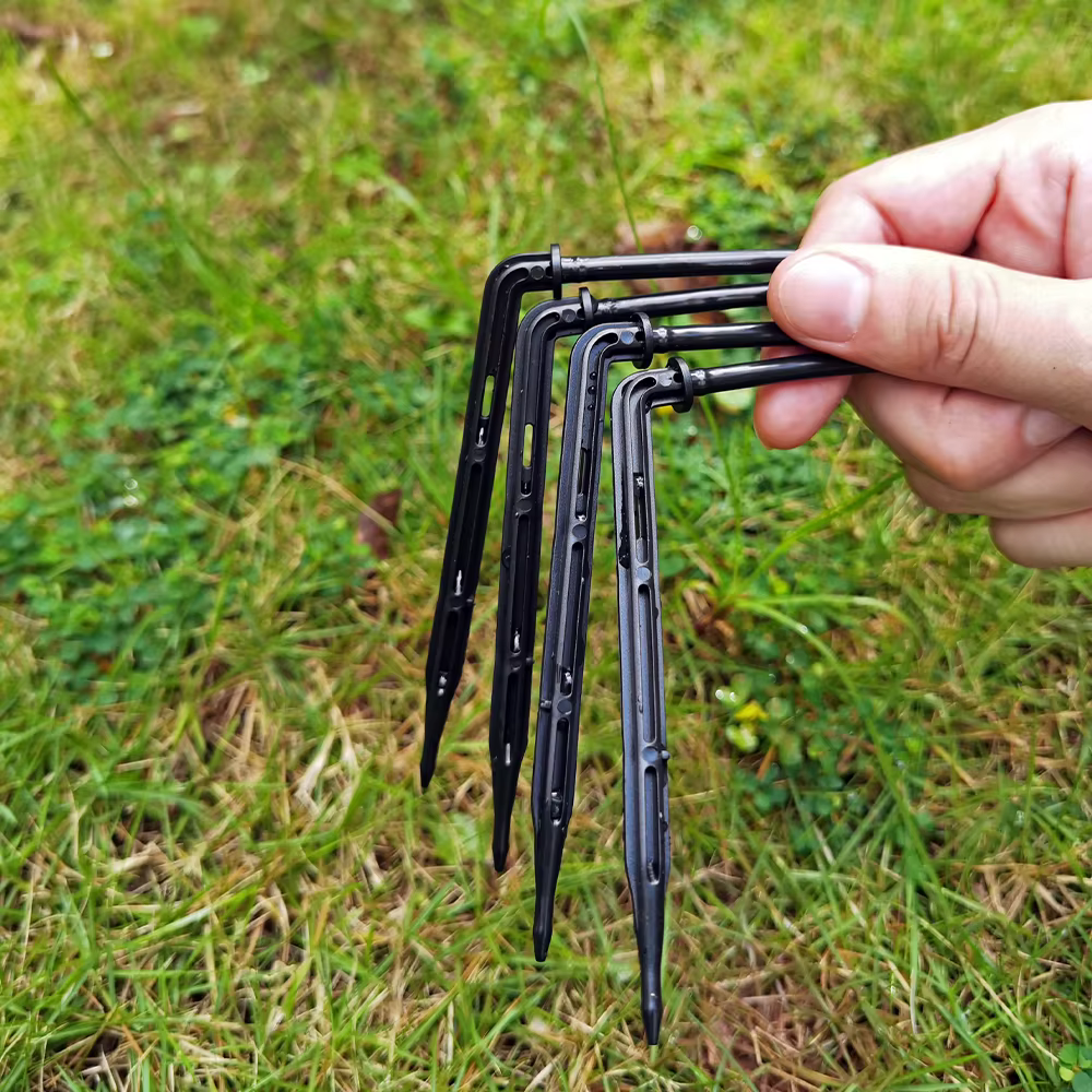 OASIS-Kit d'arrosage goutte-à-goutte à flèche courbée, 25 pièces, micro goutteurs pour tuyau de 3/5m