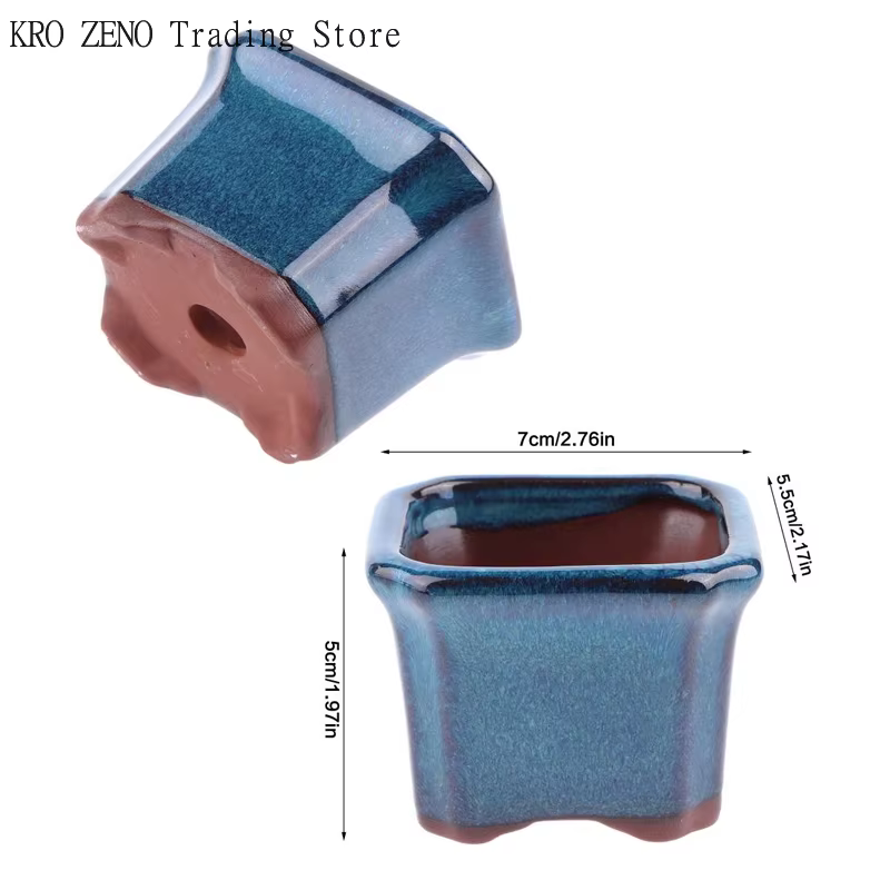 🔝 Pots à fleurs en céramique, mini jardinières, lot de 3, poterie pour fenêtre, bureau, table ✨