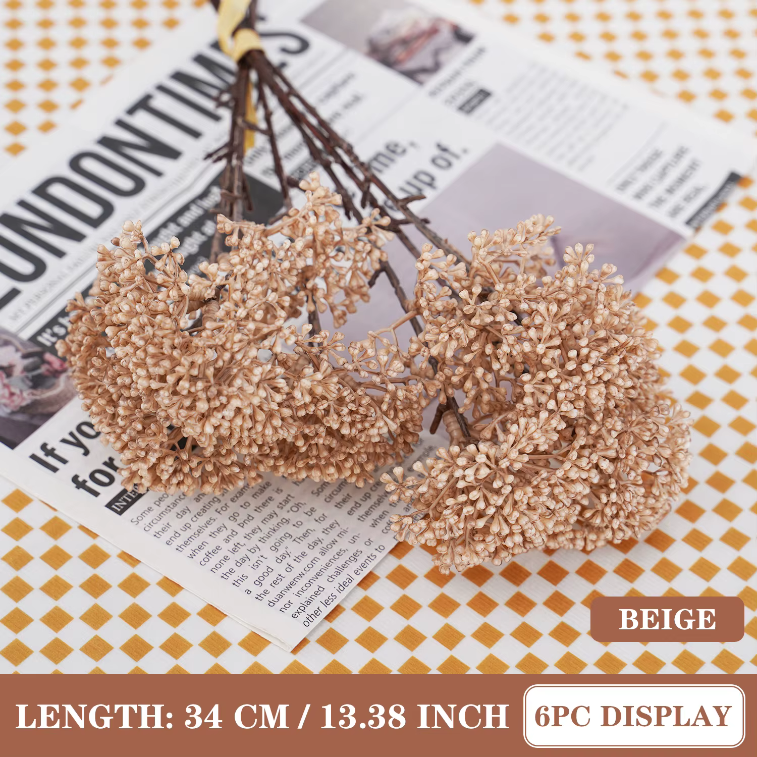 Bouquet de fleurs de Millet artificielles, Arrangement de fausses plantes pour décoration de fête de