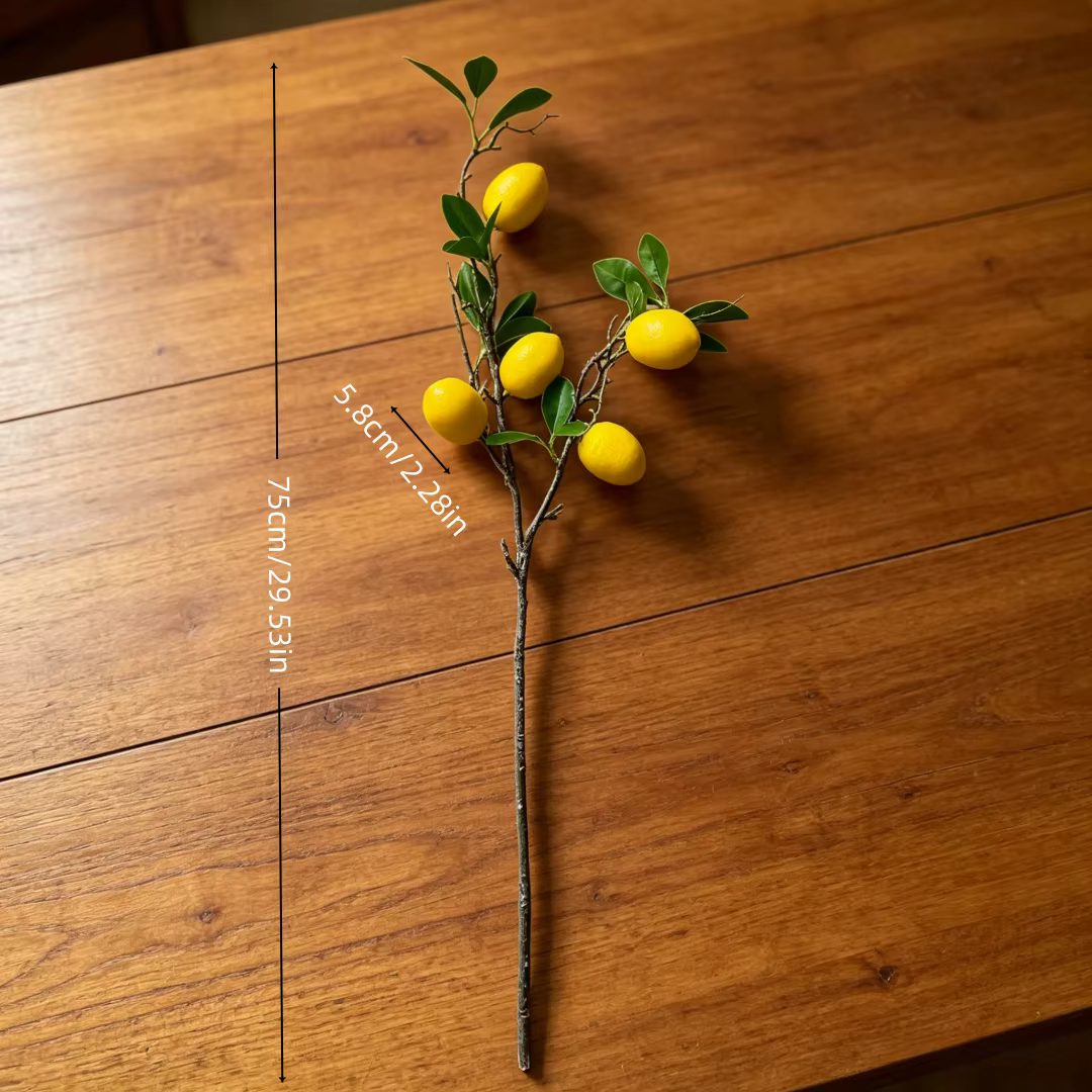 1 arbre citronnier artificiel contenant 5 faux citrons, pour décorer les maisons, les jardins, les m