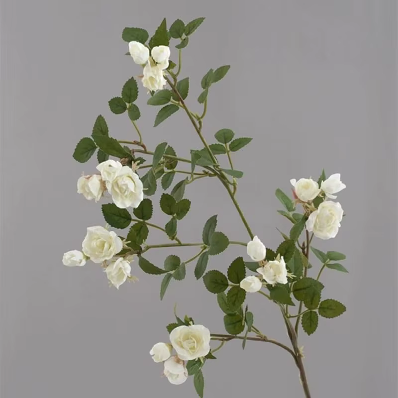 Fleurs artificielles de camélia et de marguerite pour bouquet de mariée, décoration de maison, table