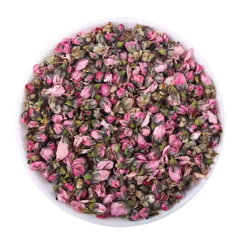 Boutons de fleurs de pêcher naturelles de haute qualité, fleurs de pêcher séchées pour la beauté et 