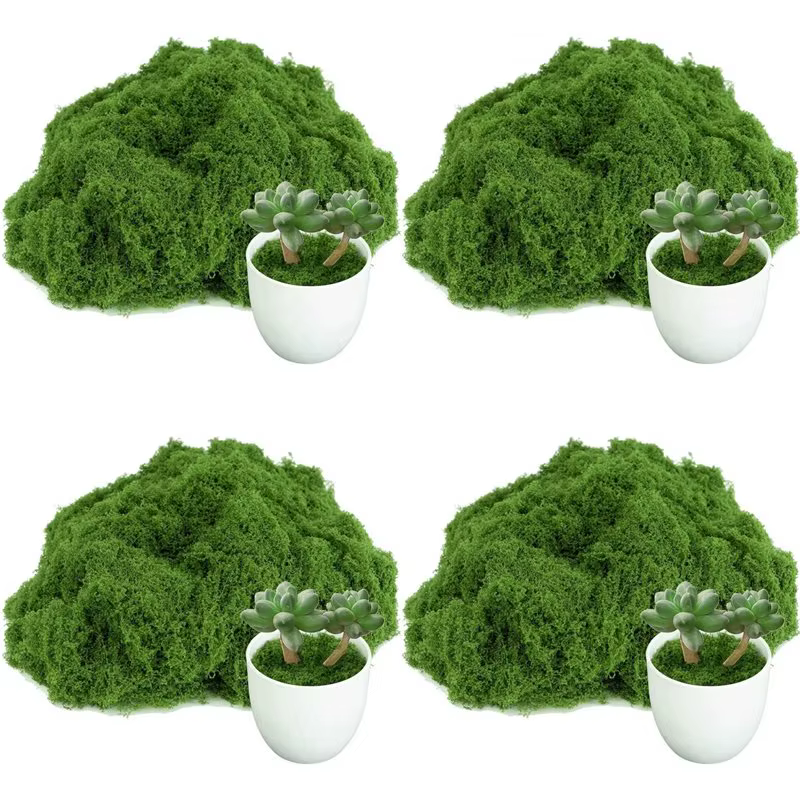 BSEVB-4X Faux mousse artificielle pour plantes d'intérieur, pour jardin féerique en pot, fabrication