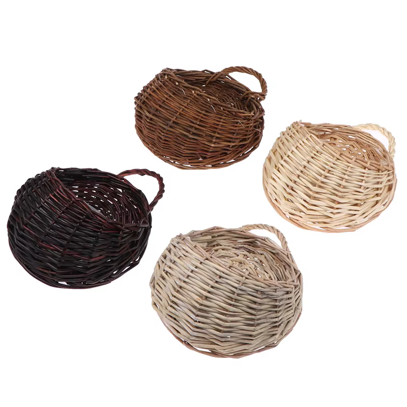 Présentoir mural pour jardinière de fleurs, support pour plantes, panier en rotin, pot de vigne de j