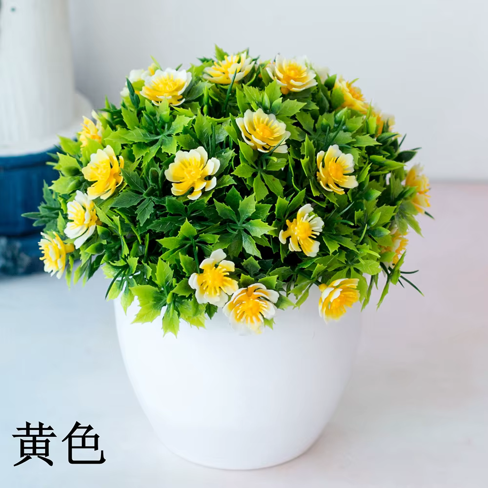 Plantes artificielles à mille couches, petit bonsaï, fausse plante en pot, ornements pour la maison,