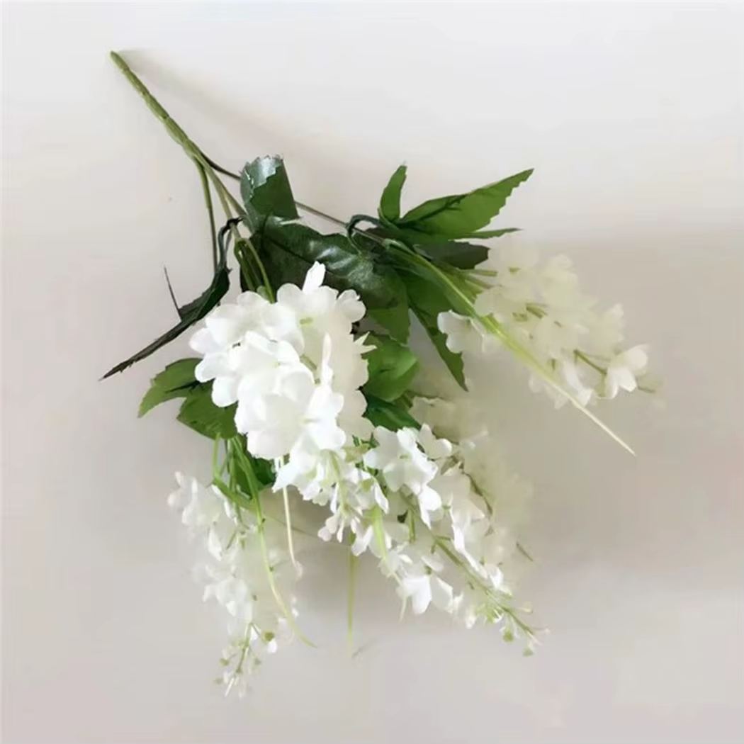 Fausses fleurs décoratives en jacinthe avec Branches pliables pour décorations de bureau, de maison