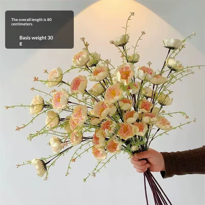 Fleurs artificielles décoratives, papillons, plantes artificielles, décoration de chambre, art esthé