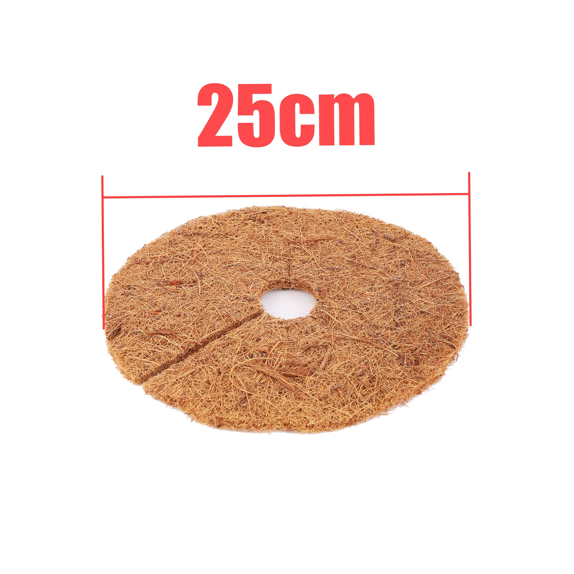 Tapis de protection en Fiber de noix de coco naturelle, 25/30/35/40cm, pour Pot de fleur, disque, co