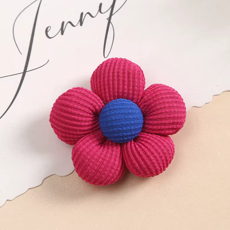 Accessoires de cheveux en coton de remplissage de fleurs, vêtements de bricolage, vêtements de sauna