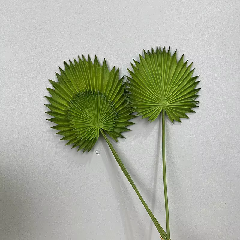 Feuilles de plantes artificielles pour décoration d'hôtel, feuilles de palmier en PU, décoration fes
