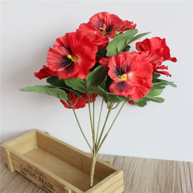 1 pièce de fleurs artificielles en soie, fleurs de primula, pour décoration de mariage, de fête, de 
