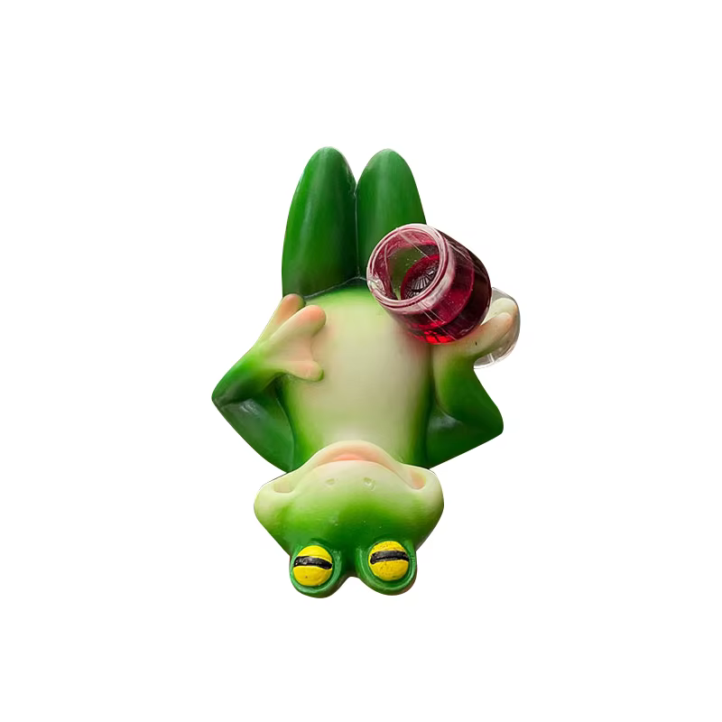 Figurine de grenouille pour suspendre aux plantes, décorations pour pots, statue miniature de grenou