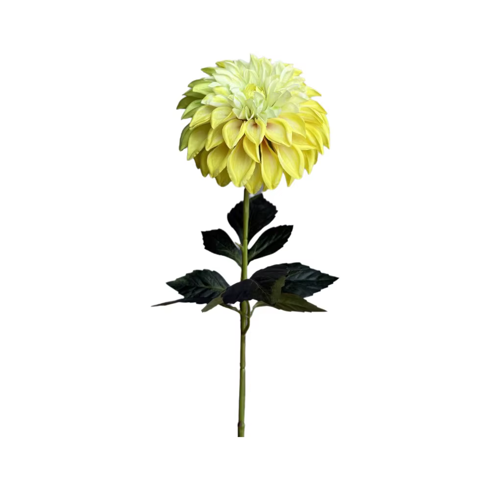 Arrangement floral : Grande fleur artificielle réaliste en forme de dahlia imprimée en 3D, toucher r