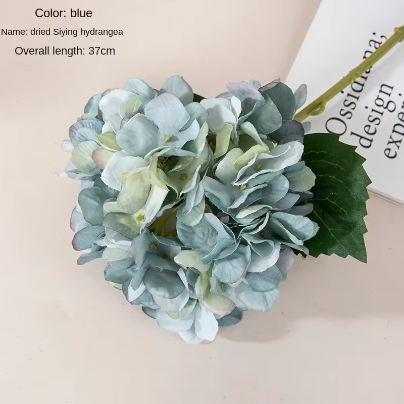 Mini Hortensia Artificiel à Branche Unique, Fausse Fleur, Bouquet de Mariage, Mur de Roses, Décorati