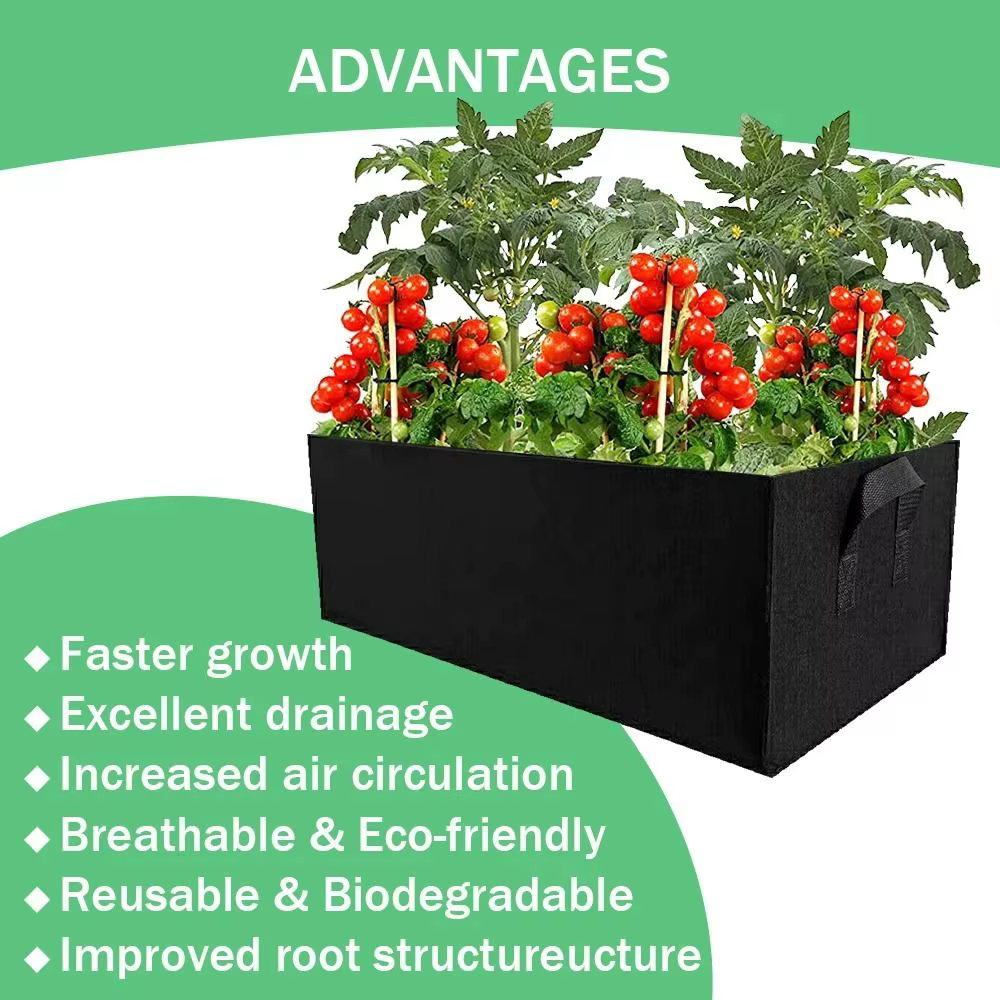 Sac de plantation de jardin avec mousse, sac de culture en feutre multi-tailles, pot de pépinière re