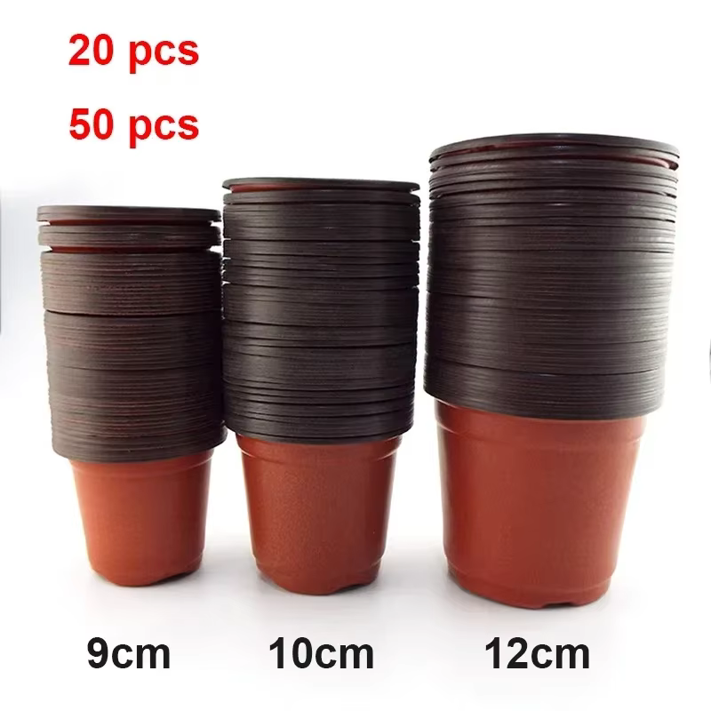 Pot de fleurs en plastique, boîte de culture, plateau résistant aux chutes pour plantes de jardin de