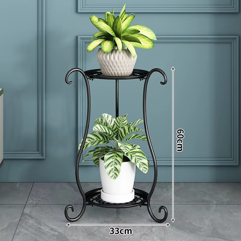 Étagère à plantes en fer sur pied, support d'intérieur multicouche Epipremnum pour plantes, organisa
