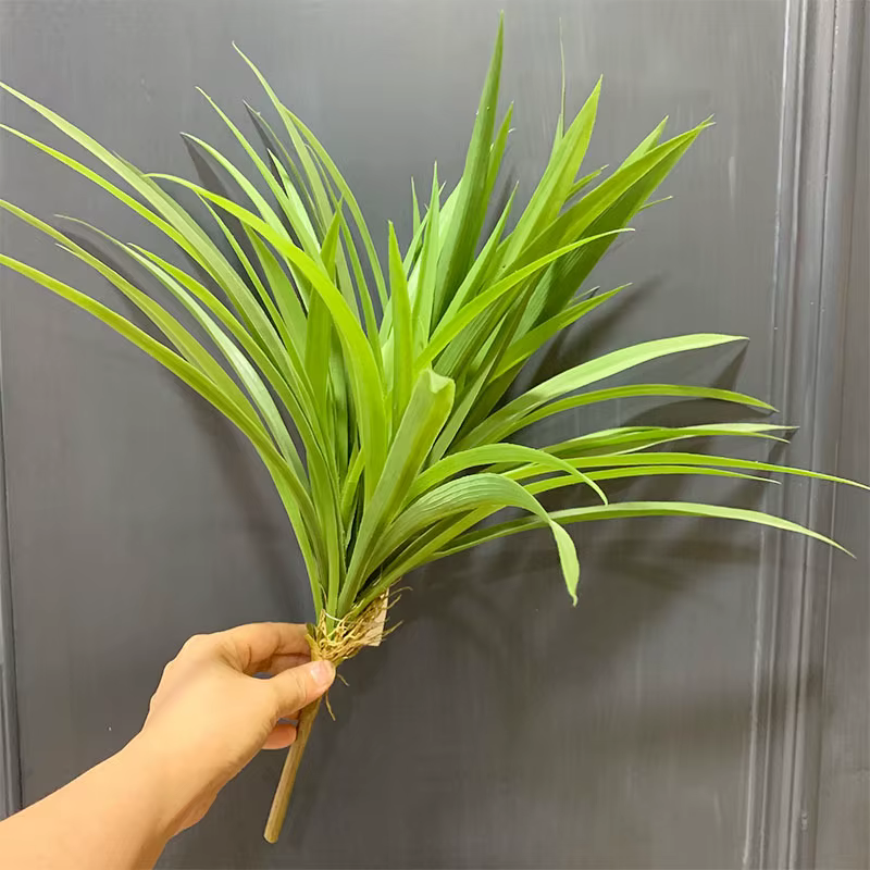 Plante artificielle en plastique Chlorophytum Comosum, paquet d'herbe, fausses herbes d'orchidées, S