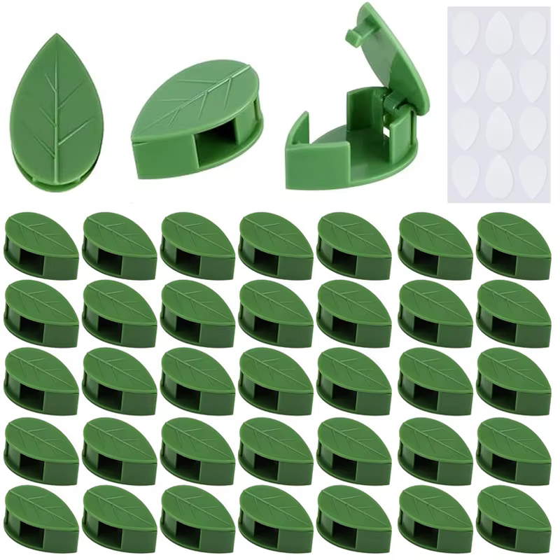 Clips muraux invisibles pour plantes grimpantes, 10-100x, autocollant acrylique, crochet auto-adhési