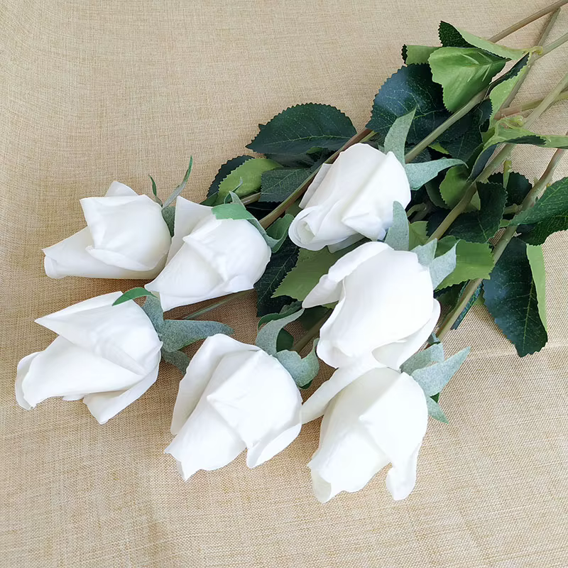 Latex Artificielle Rose Fleurs, Fleurs Artificielles, Cuisine, Décor De Fête D'anniversaire, Décorat