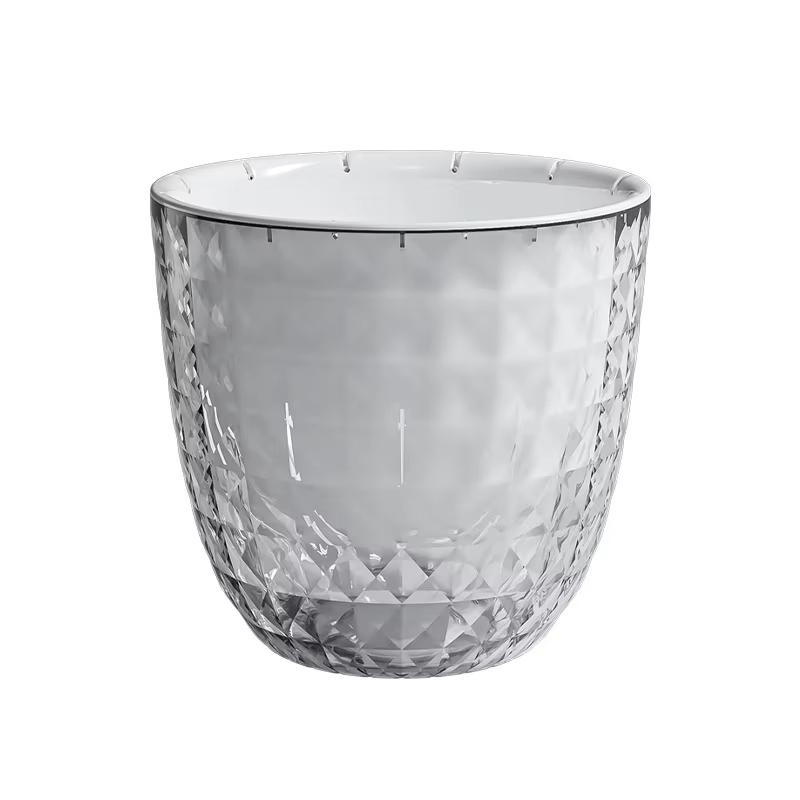 Pot de fleurs auto-arrosage automatique absorbant l'eau, Pot de fleurs Transparent Double couche en