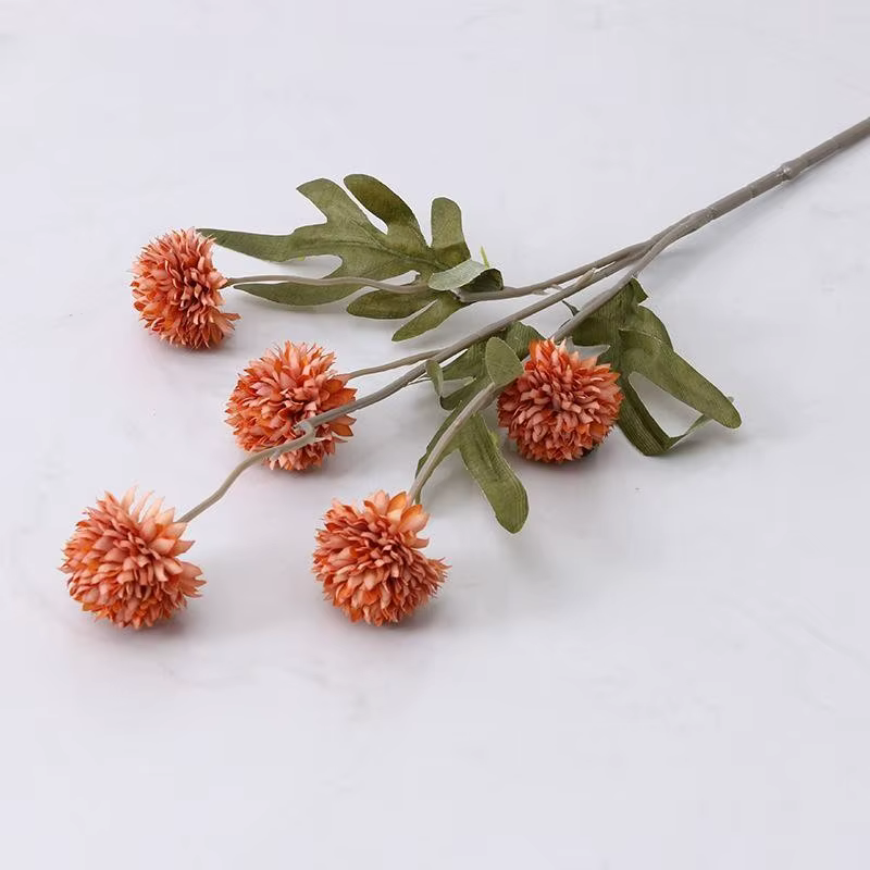 Bouquet de fleurs d'hortensia artificielles, 5 têtes, fausse fleur de pissenlit pour la décoration i