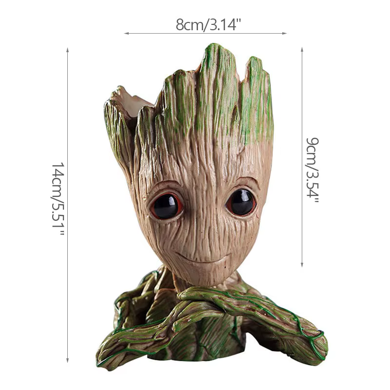 Pot de fleur Groot pour bébé, décoration de maison, jardinières pour plantes d'intérieur, figurine d