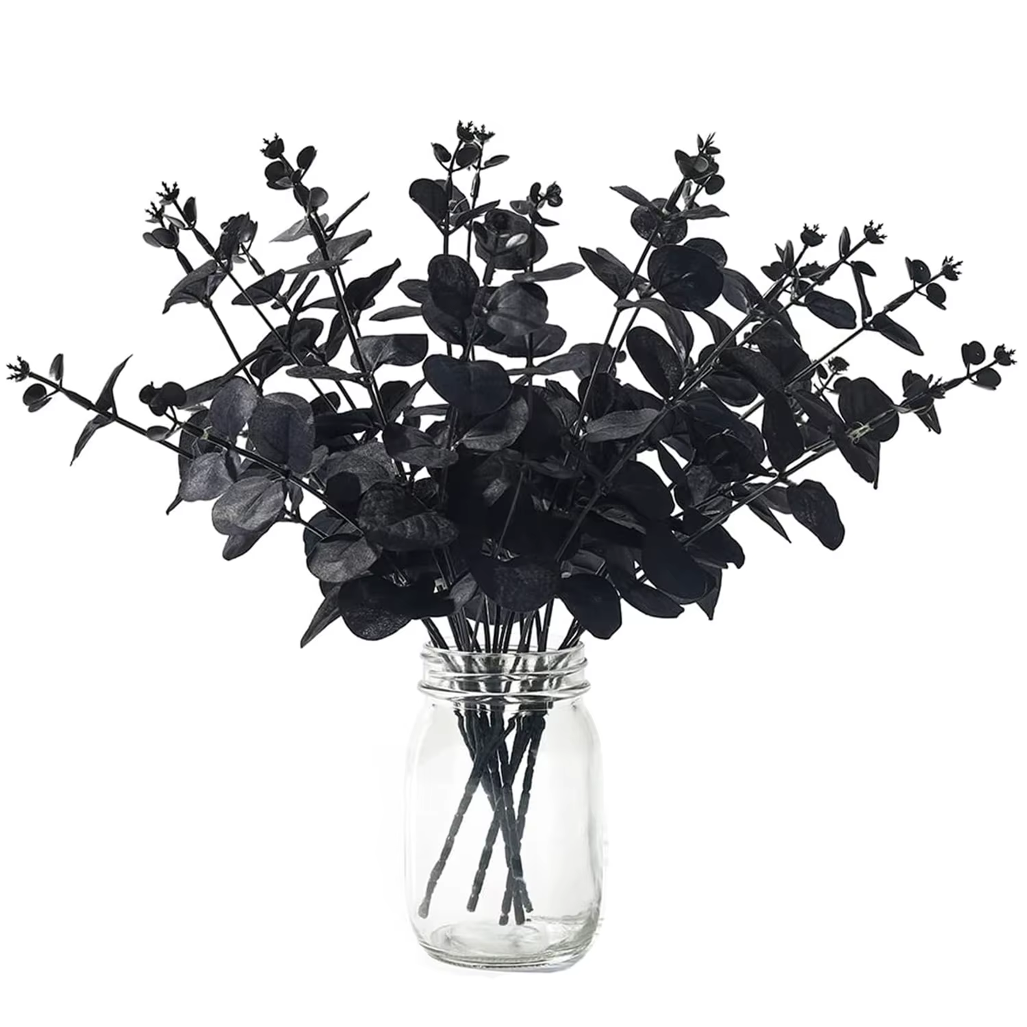 4 fourchettes d'argent feuilles plantes artificielles mariage mariée Bouquet maison vase jardin Tabl