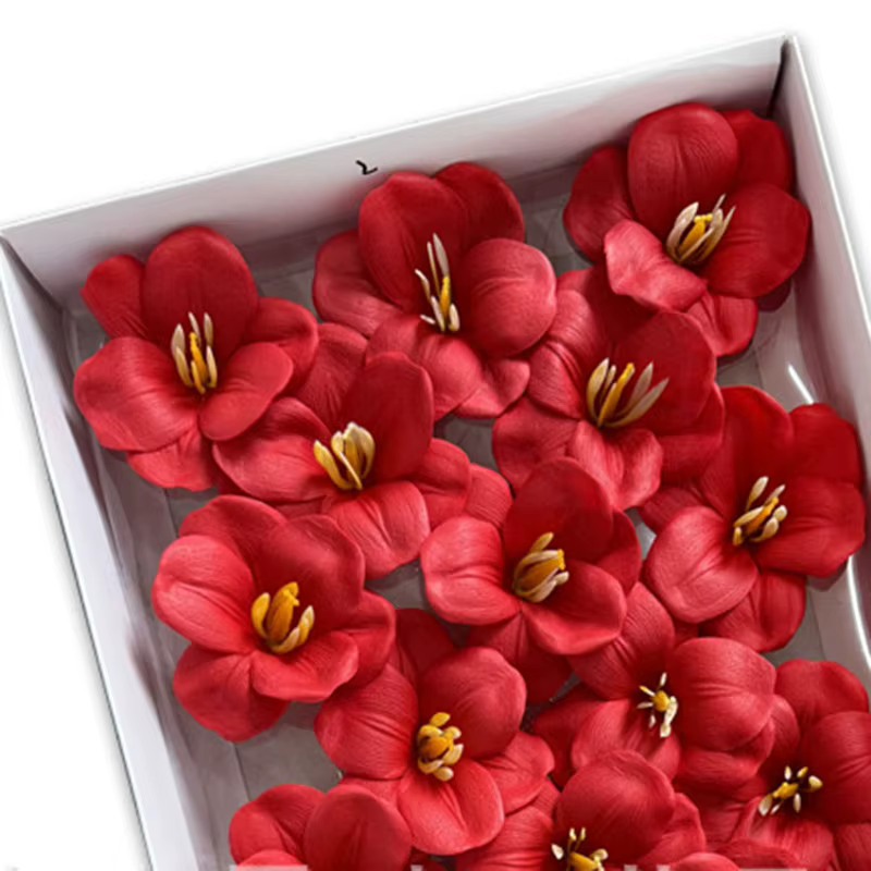 7x5 cm 10/50pcs tête de tulipe floraison fleur de savon bricolage cadeau floral pour la fête des mèr