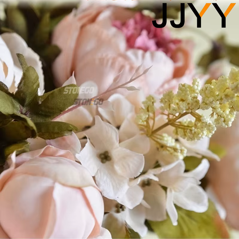 JJYY Bouquet de fleurs artificielles 13 têtes