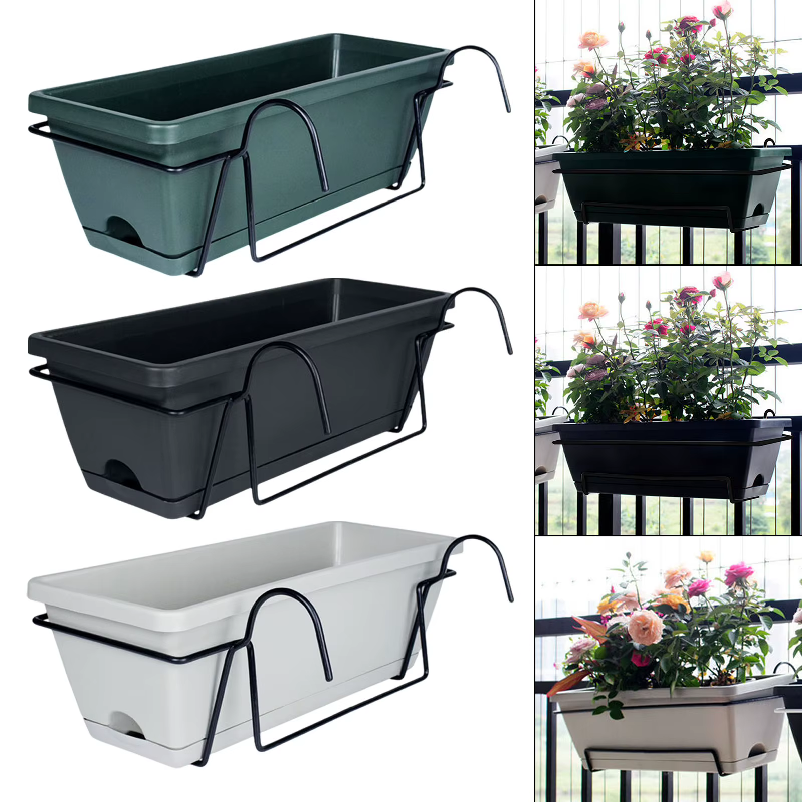 Jardinière de garde-corps de balcon