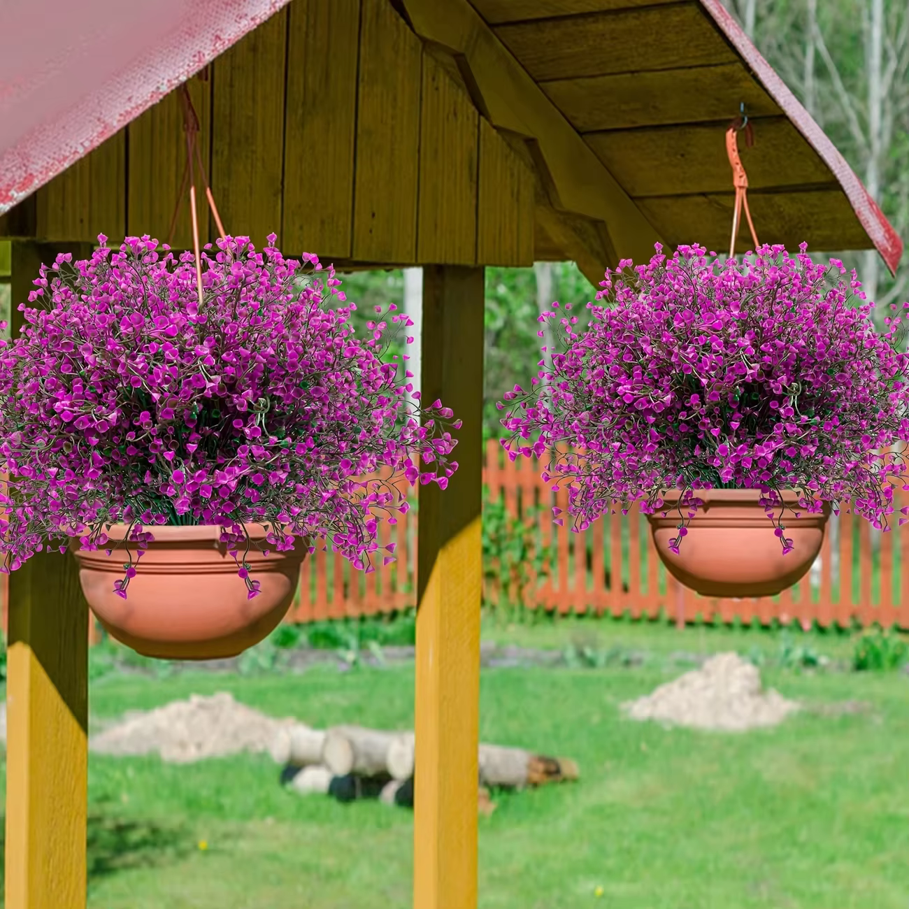 12 bouquets de fleurs artificielles d'extérieur