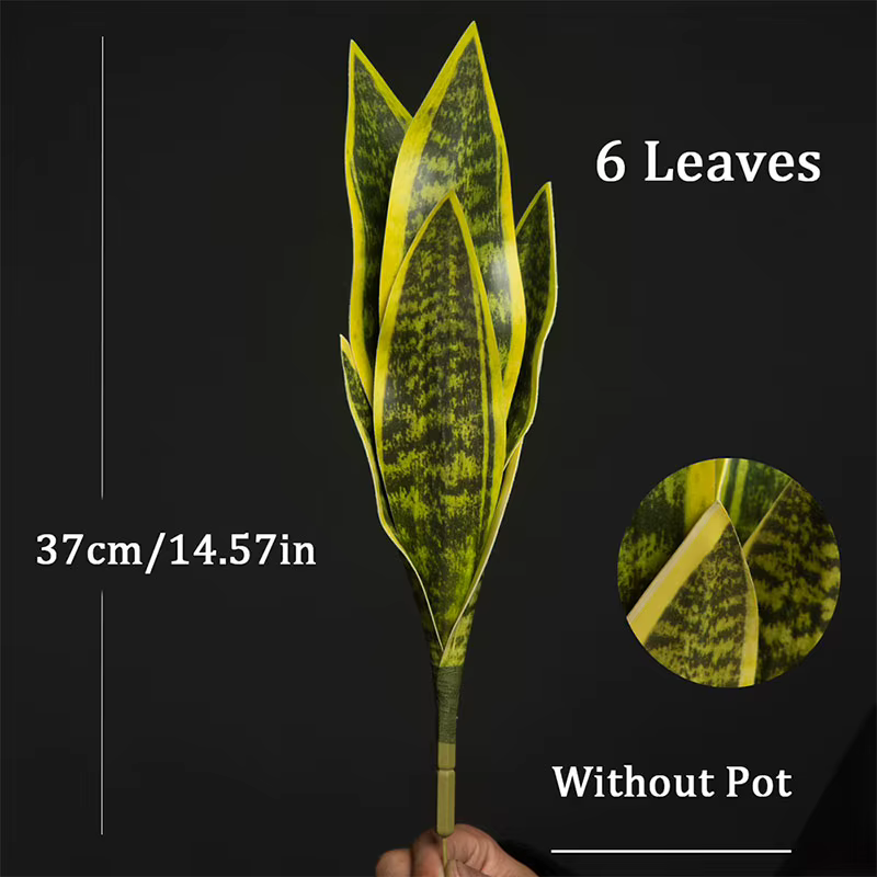 Plantes serpent artificielles Sansevieria 32/37cm