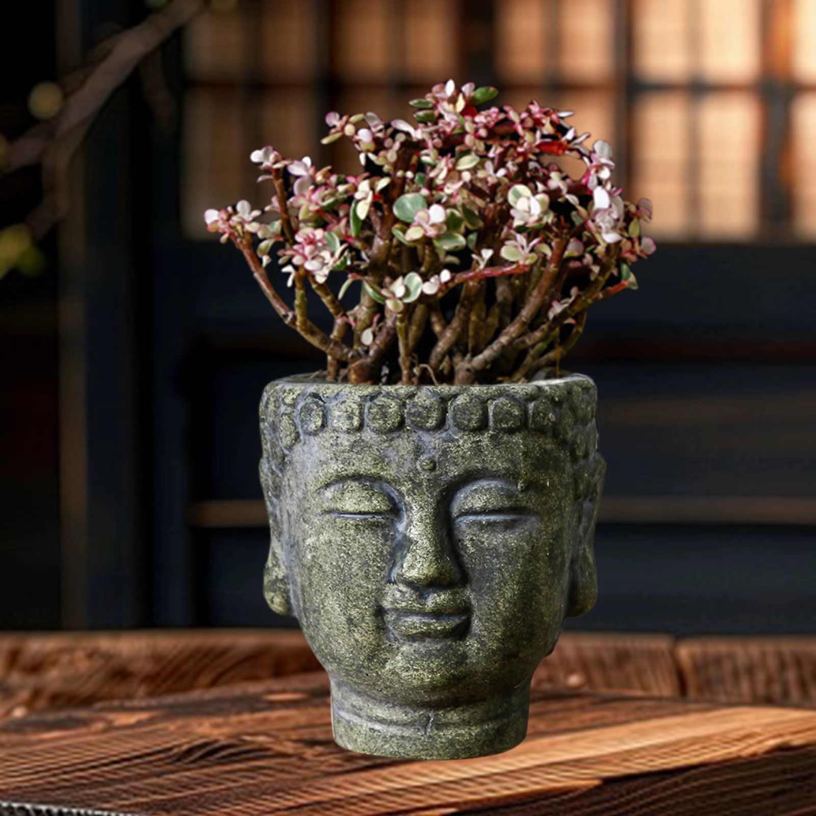 Jardinière tête de bouddha