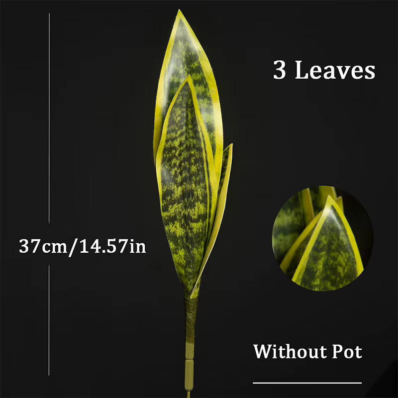 Plantes serpent artificielles Sansevieria 32/37cm