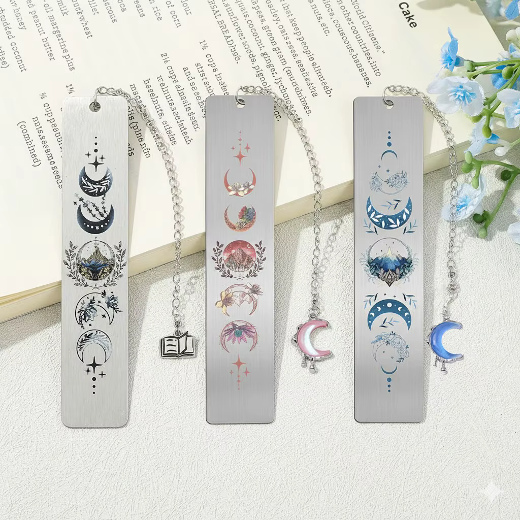 Marque-page en métal fantaisie Acotar Dark Romance, idéal pour les clubs et les lecteurs de livres, accessoires de livre, cadeau pour enseignant