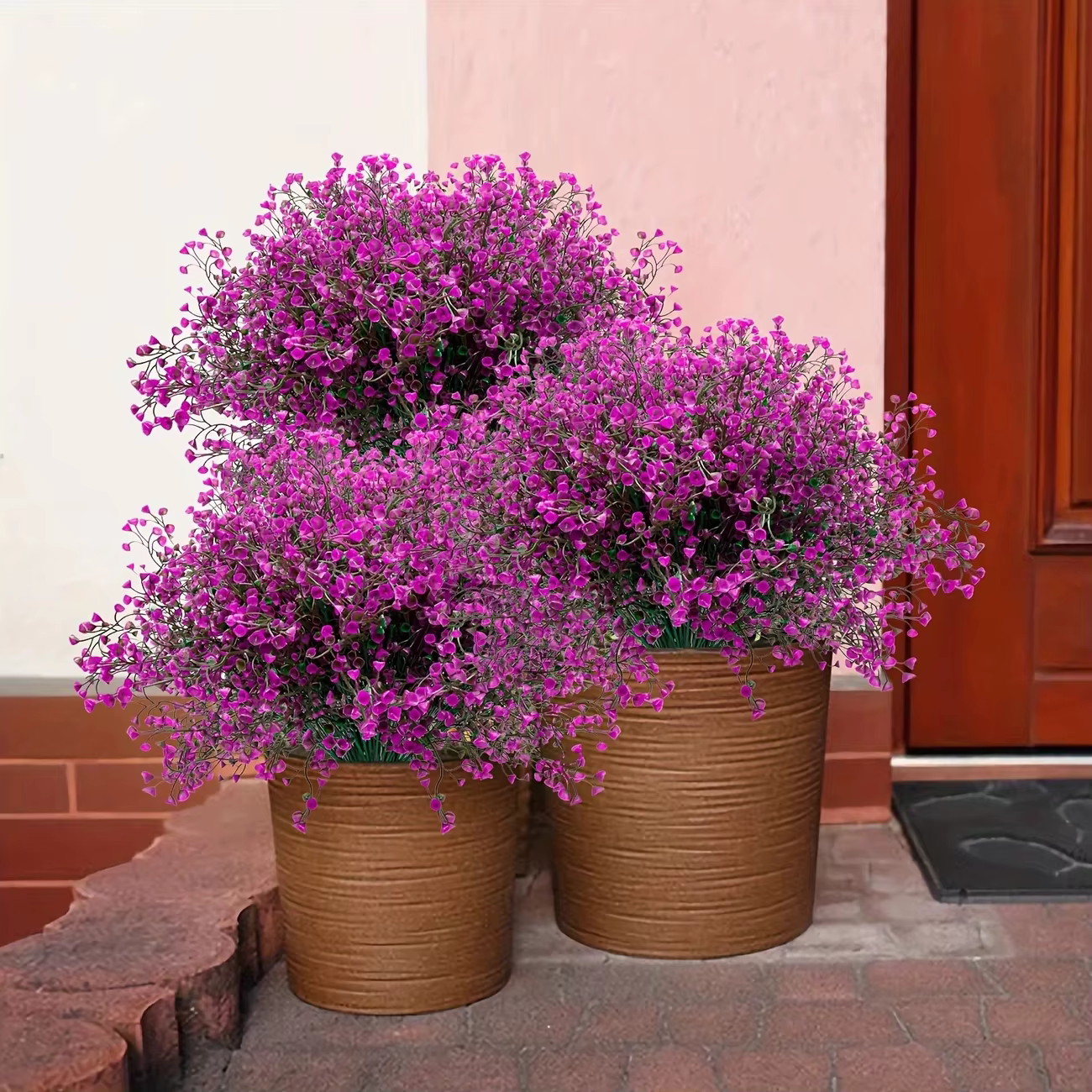 12 bouquets de fleurs artificielles d'extérieur