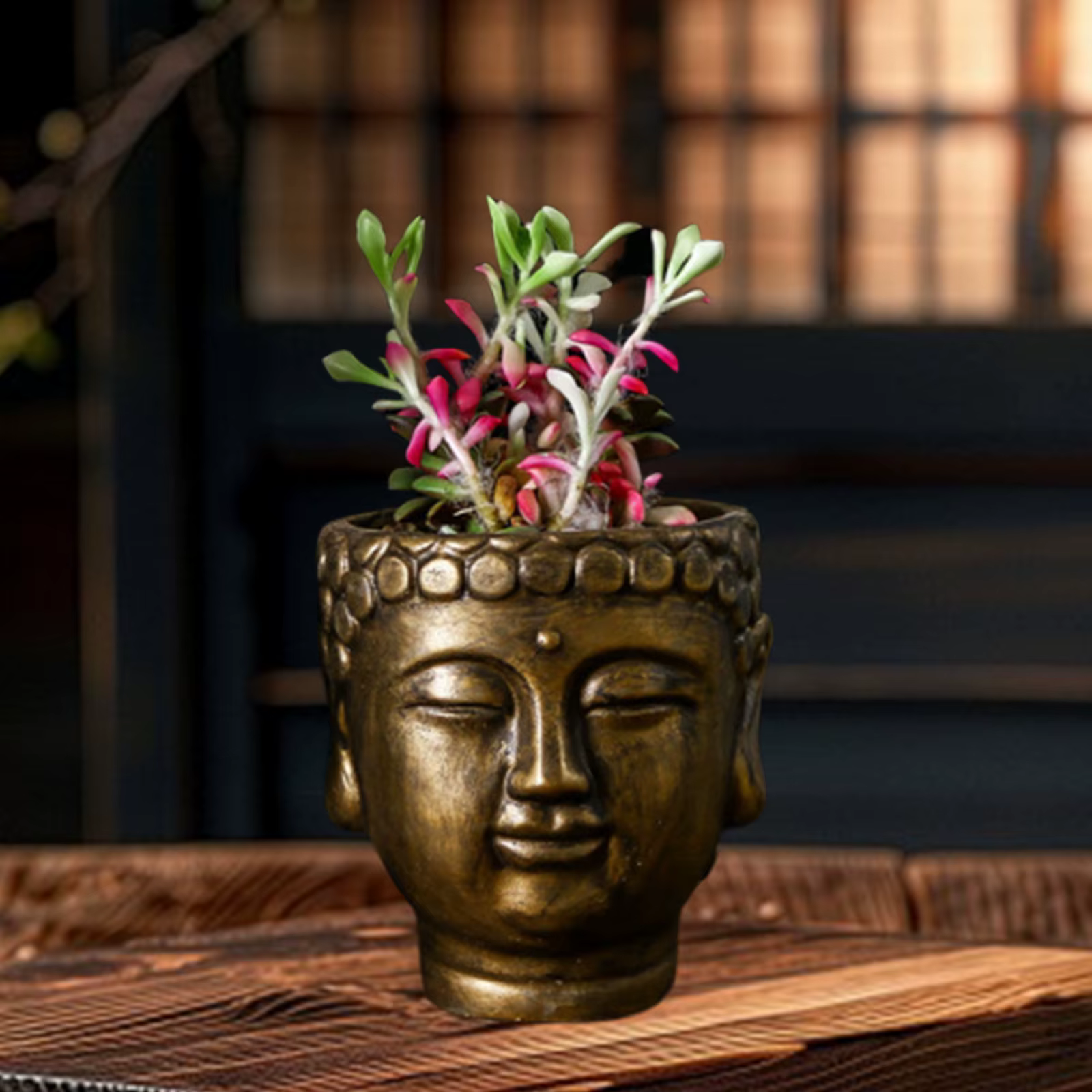 Jardinière tête de bouddha