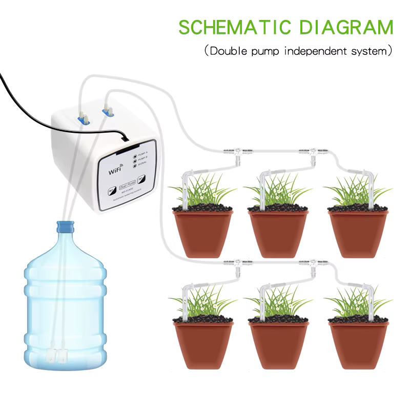 Kit de système d'arrosage goutte-à-goutte automatique pour plantes